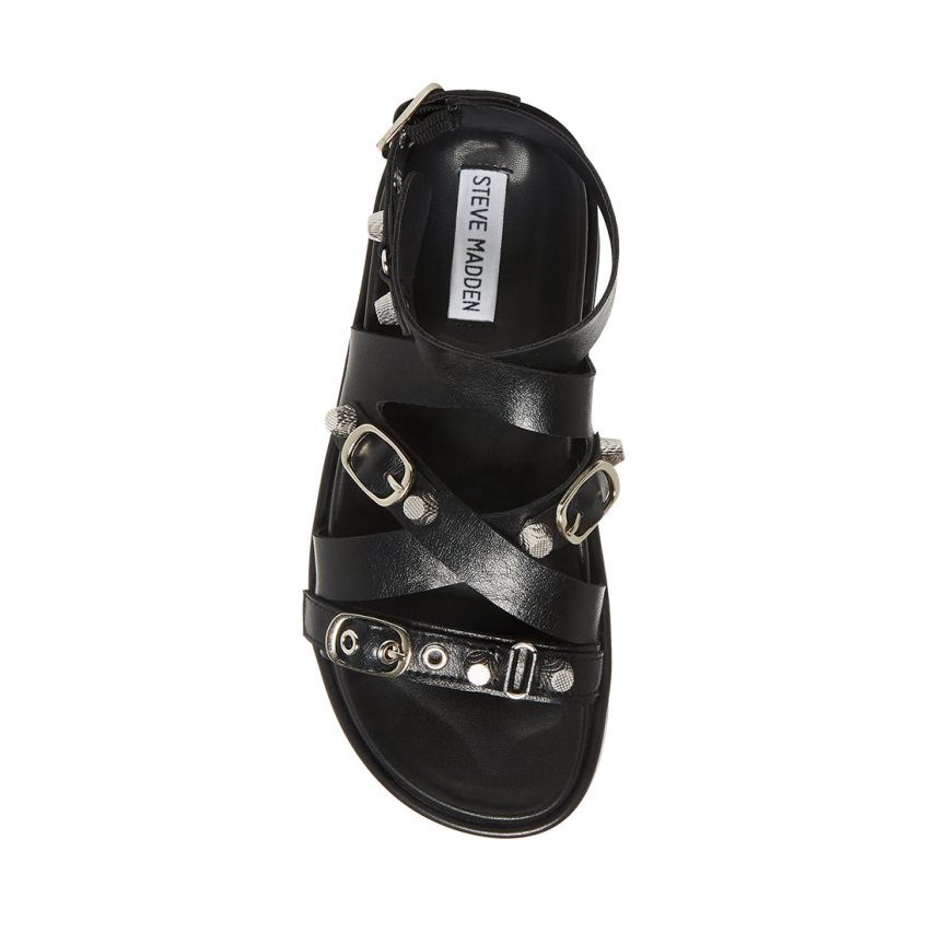 Black Steve Madden Brant Women's Platform Sandals | PH 3809MC16